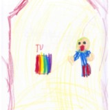 [7세 유치원생] 집에서 동생이랑 TV봤어요<br />
